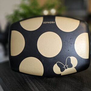 Sephora Black & Gold Disney Mini Mouse Polka Dot Cosmetic Case